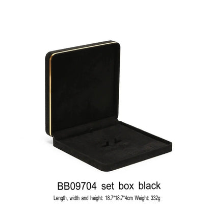 Light Luxury Jet Black Ring Box, Small Fine Jewelry Box, Necklace, Bracelet Jewelry Packaging Box, Gift Box Jim Display