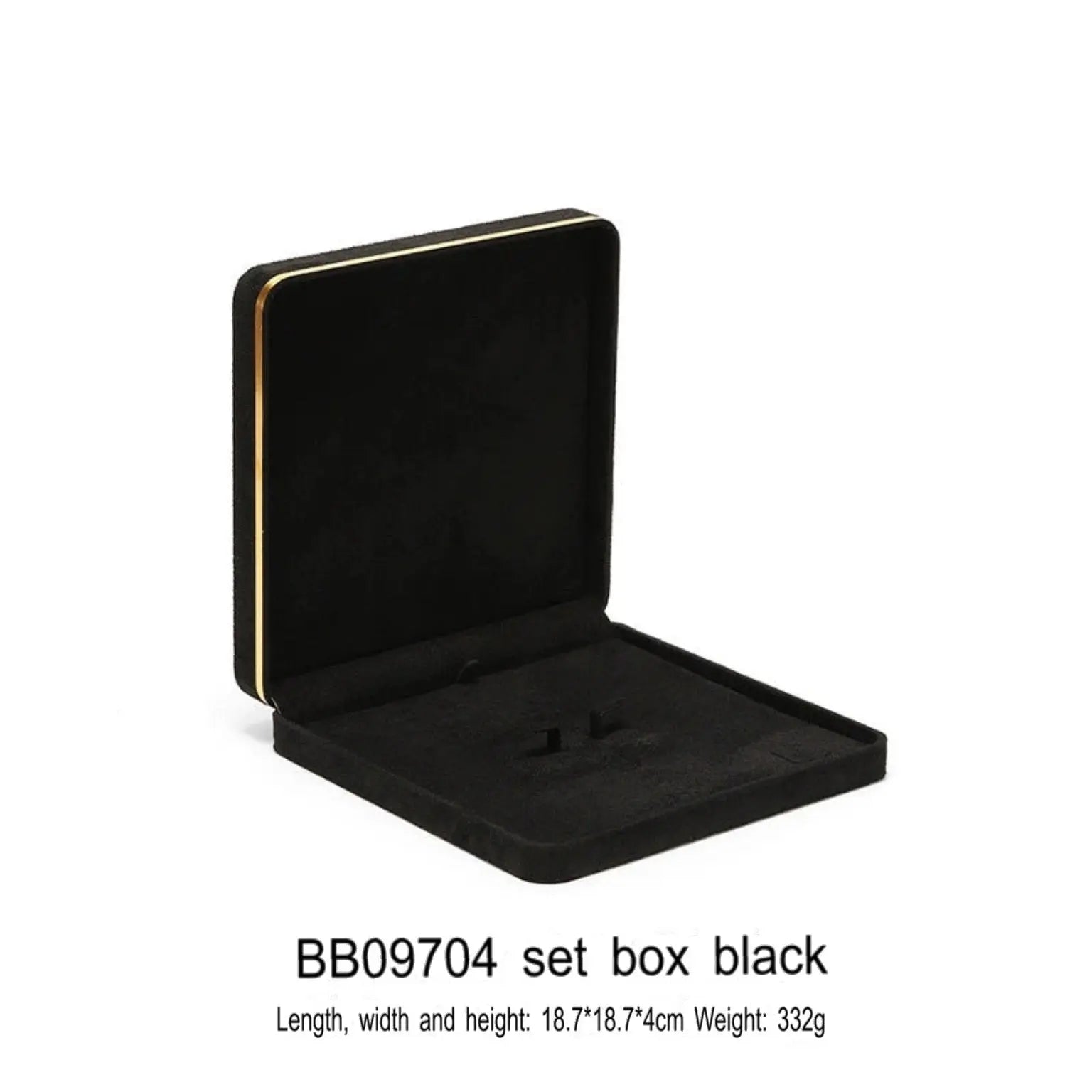 Light Luxury Jet Black Ring Box, Small Fine Jewelry Box, Necklace, Bracelet Jewelry Packaging Box, Gift Box Jim Display