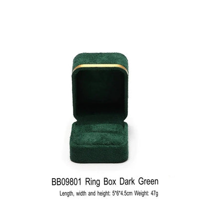 Light Luxury Jet Black Ring Box, Small Fine Jewelry Box, Necklace, Bracelet Jewelry Packaging Box, Gift Box Jim Display