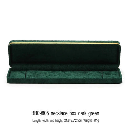 Light Luxury Jet Black Ring Box, Small Fine Jewelry Box, Necklace, Bracelet Jewelry Packaging Box, Gift Box Jim Display