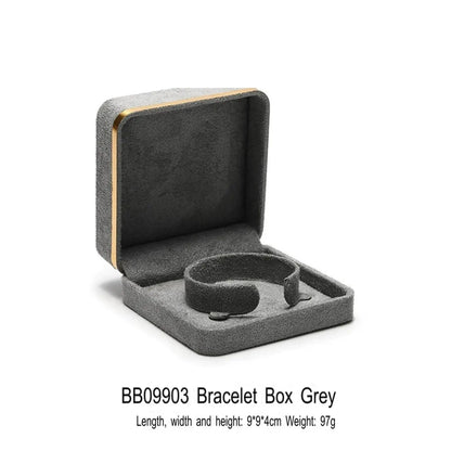 Light Luxury Jet Black Ring Box, Small Fine Jewelry Box, Necklace, Bracelet Jewelry Packaging Box, Gift Box Jim Display