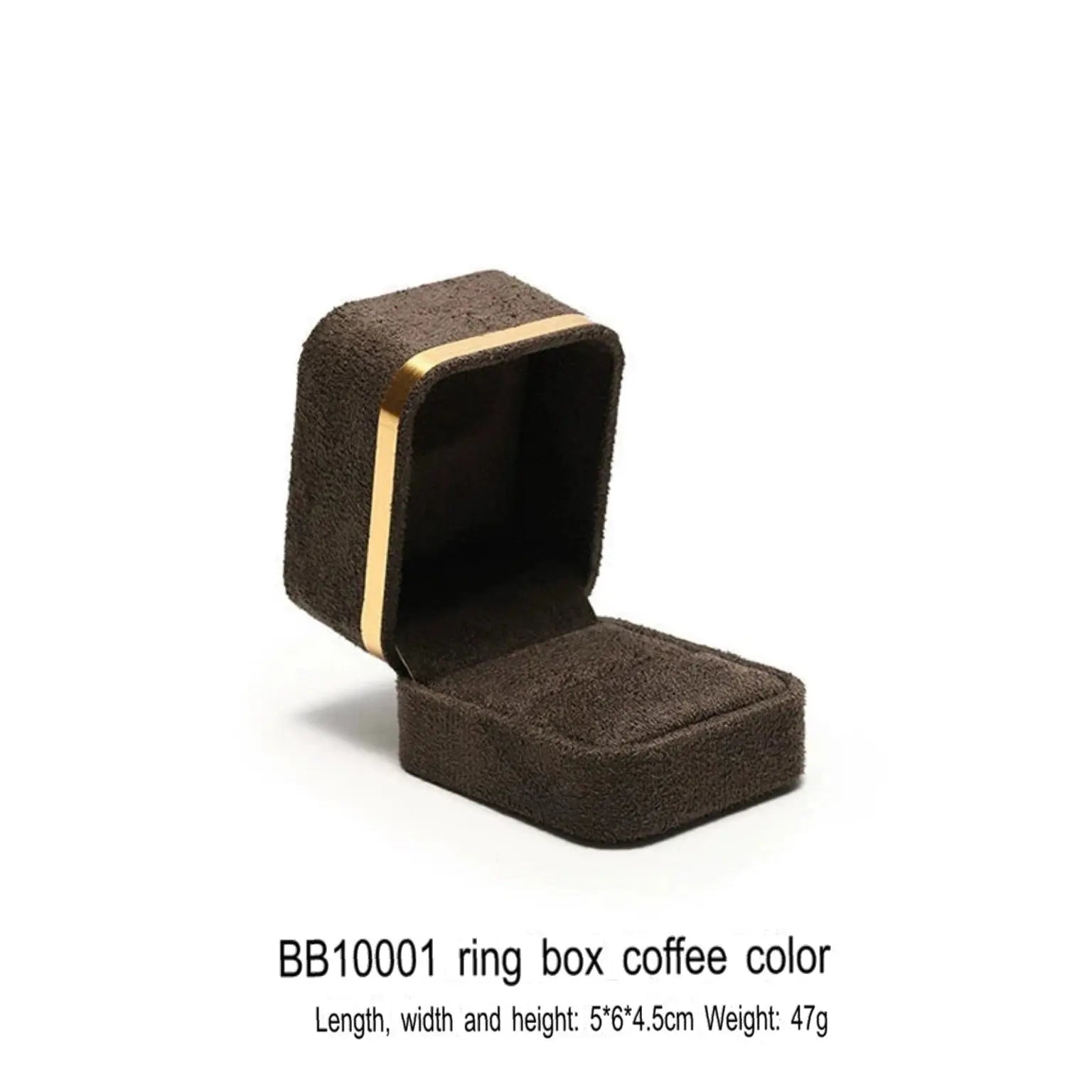 Light Luxury Jet Black Ring Box, Small Fine Jewelry Box, Necklace, Bracelet Jewelry Packaging Box, Gift Box Jim Display