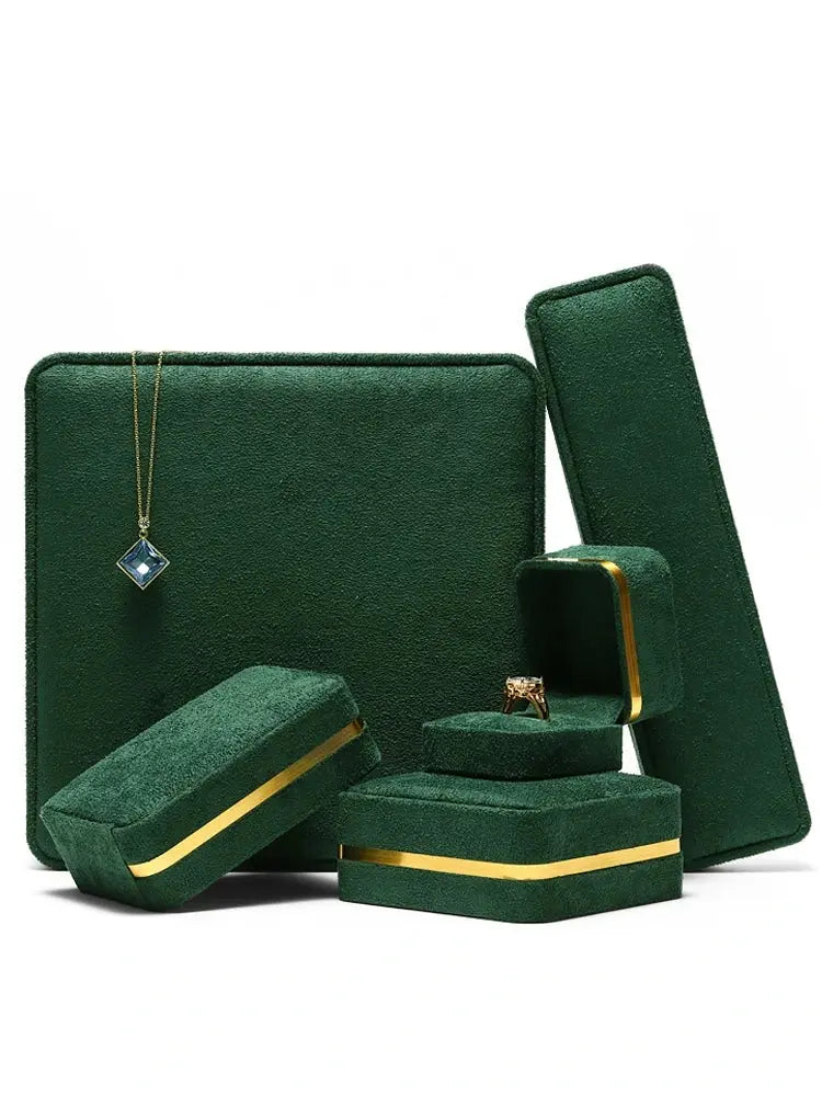 Light Luxury Jet Black Ring Box, Small Fine Jewelry Box, Necklace, Bracelet Jewelry Packaging Box, Gift Box Jim Display