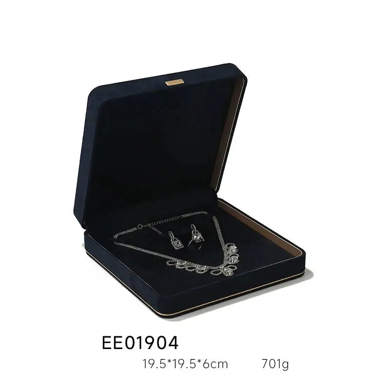 Light Luxury Jewelry Box in Premium Quality Suede, Various Colours Available Jim Display