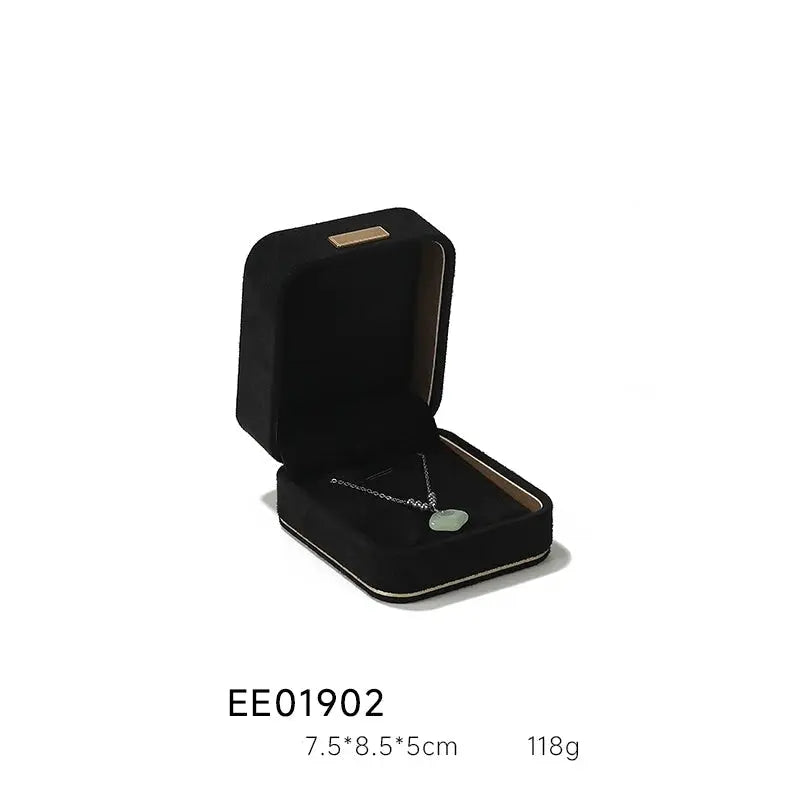 Light Luxury Jewelry Box in Premium Quality Suede, Various Colours Available Jim Display