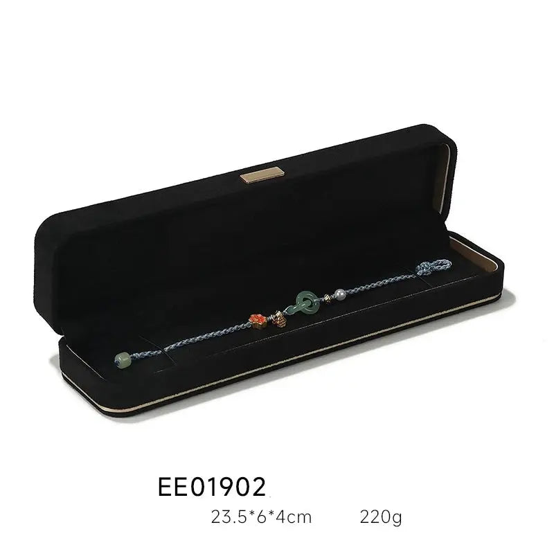 Light Luxury Jewelry Box in Premium Quality Suede, Various Colours Available Jim Display