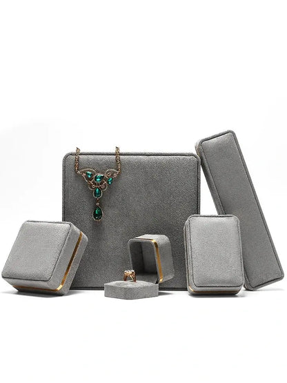 Light Luxury Jet Black Ring Box, Small Fine Jewelry Box, Necklace, Bracelet Jewelry Packaging Box, Gift Box Jim Display