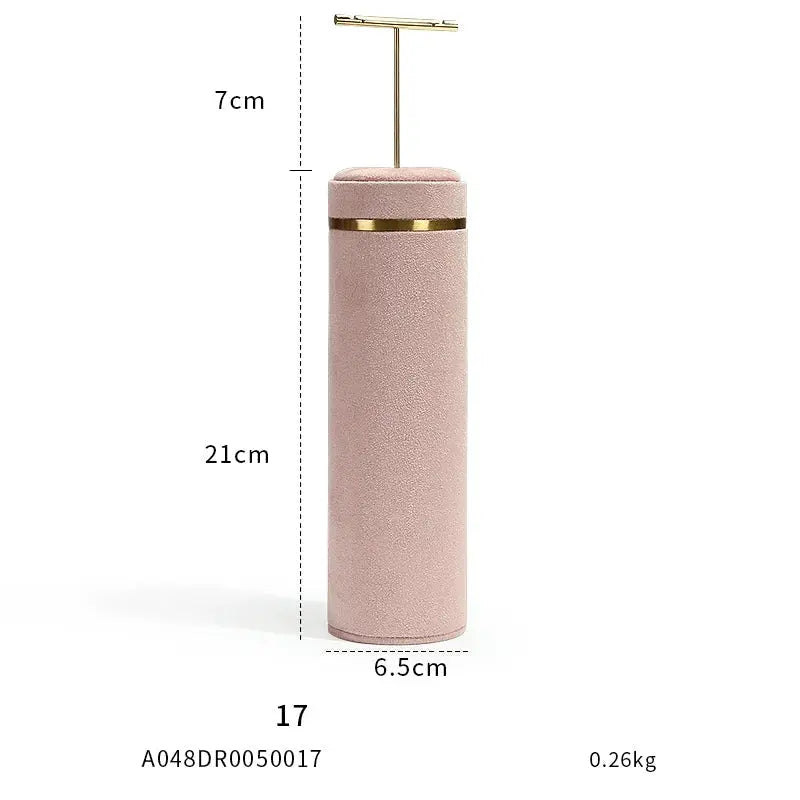 Pink Window Display Props, Metal Jewelry, Necklace Display Shelf, Neck Jewelry Display Props Jim Display
