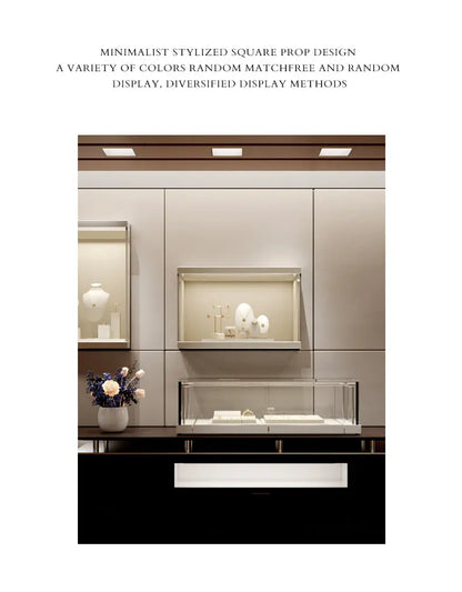 Jewelry display props, modern light luxury, microfiber display Jim Display