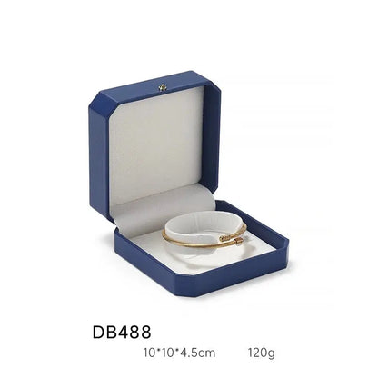 Octagonal Lace Jewelry Box PU Leather Ring Necklace Box Bracelet Pendant Earrings Jewelry Packaging Gift Box Jim Display