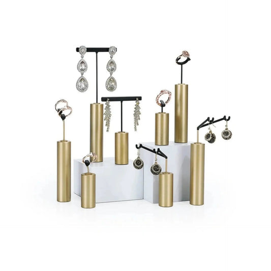 Earrings Display Stand, Ring Display Props, High-grade Metal Drop Earrings, Ring Jewelry Stands, Stud Earrings, Window Display Jim Display