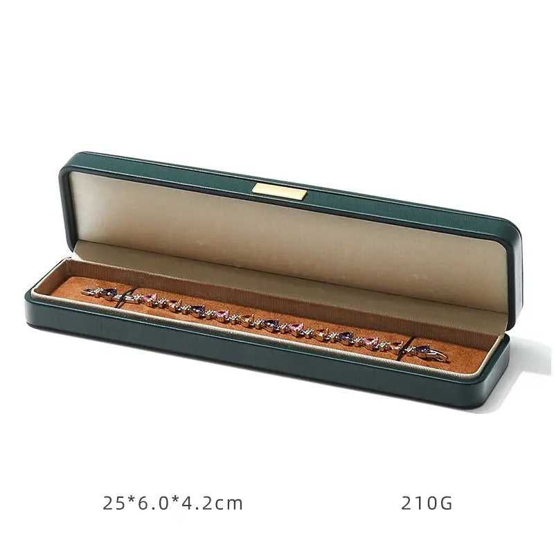 Light luxury Jewelry box high-end export suede inner bracelet bracelet necklace ring box high-end Jim Display
