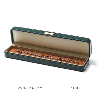 Light luxury Jewelry box high-end export suede inner bracelet bracelet necklace ring box high-end Jim Display