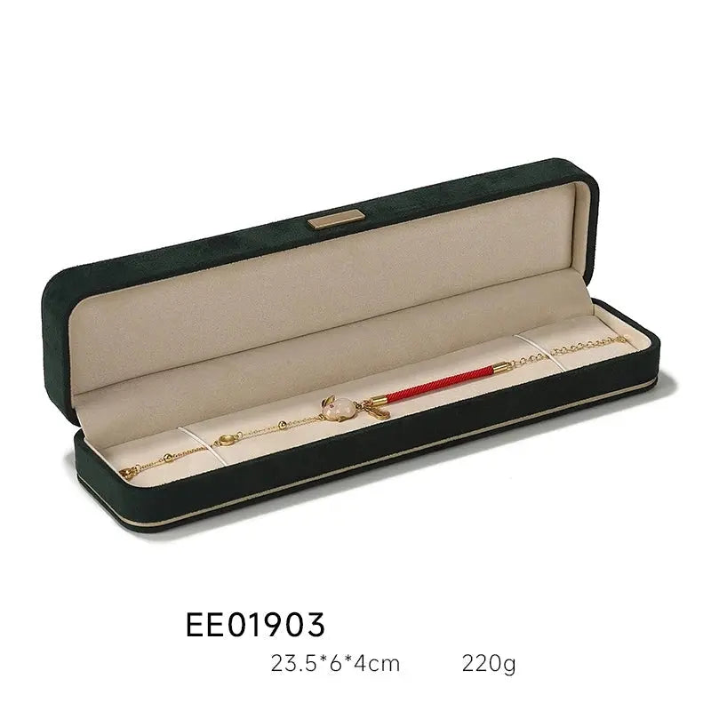 Light Luxury Jewelry Box in Premium Quality Suede, Various Colours Available Jim Display