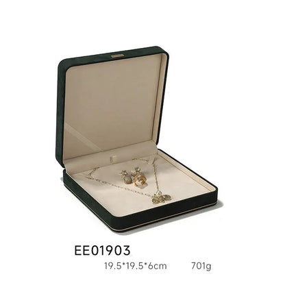 Light Luxury Jewelry Box in Premium Quality Suede, Various Colours Available Jim Display