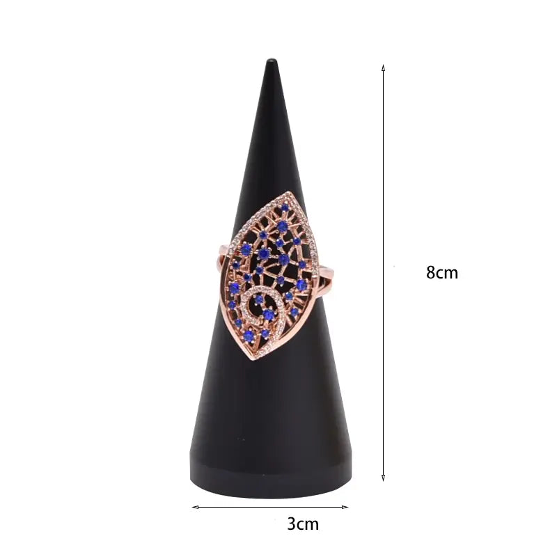 Tapered Metal Ring Display Holder Earrings Rack Display Stand Jewelry Shooting Props Stud Earrings Stands Jim Display