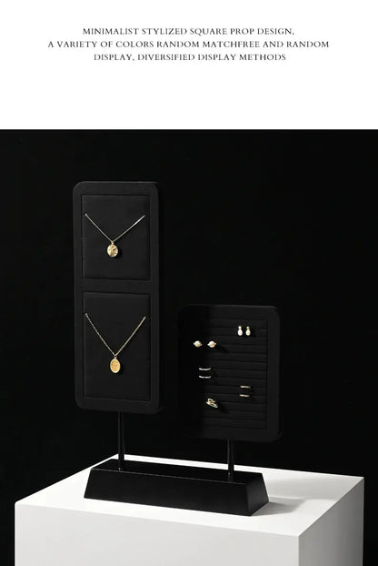 High Grade Jewelry Display Props Premium Black Ring Earrings Necklace Jewelry Display Stand Jim Display