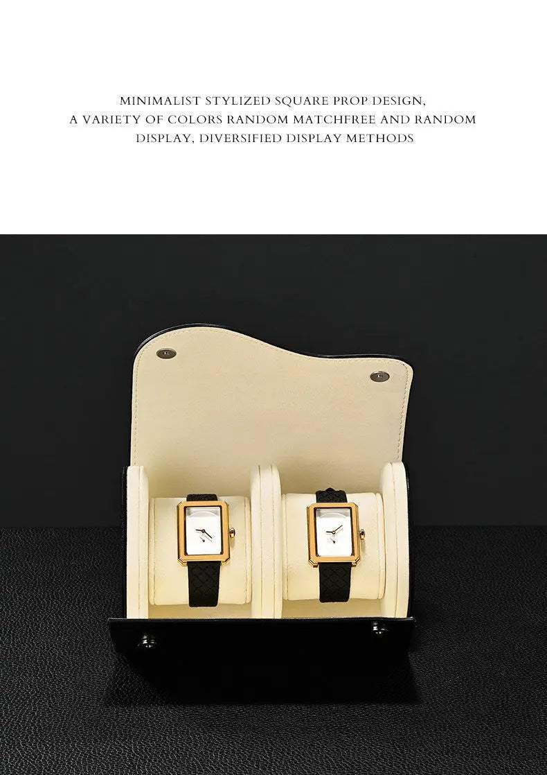 High-end PU leather watch storage box portable travel storage box men's and women's watch protective case Jim Display