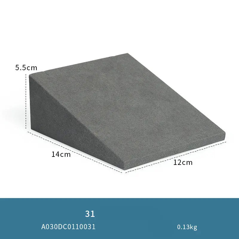 Gray microfiber jewellery display props, necklaces, pendants, earrings, rings, jewelry displays, jewelry display jewelry display shelves Jim Display