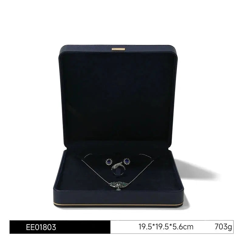 Jewelry box, wedding PU leather ring box, earrings, necklace storage box, confession jewelry packaging, gift box Jim Display