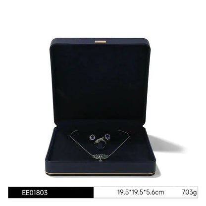 Jewelry box, wedding PU leather ring box, earrings, necklace storage box, confession jewelry packaging, gift box Jim Display