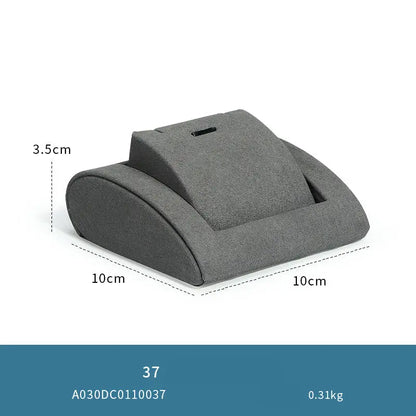 Gray microfiber jewellery display props, necklaces, pendants, earrings, rings, jewelry displays, jewelry display jewelry display shelves Jim Display