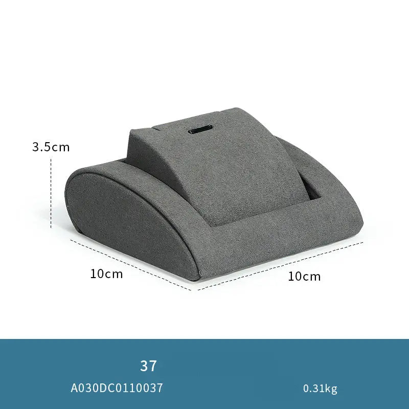 Gray microfiber jewellery display props, necklaces, pendants, earrings, rings, jewelry displays, jewelry display jewelry display shelves Jim Display