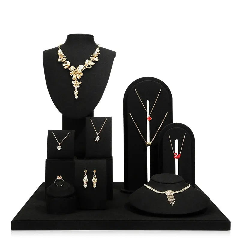 Jewelry display shelf, high-end model suit, necklace, earrings, shelf, window display props Jim Display