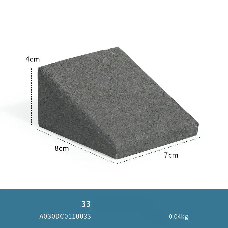 Gray microfiber jewellery display props, necklaces, pendants, earrings, rings, jewelry displays, jewelry display jewelry display shelves Jim Display