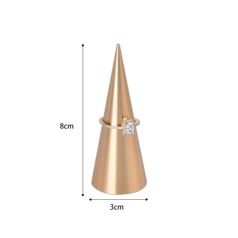 Tapered Metal Ring Display Holder Earrings Rack Display Stand Jewelry Shooting Props Stud Earrings Stands Jim Display