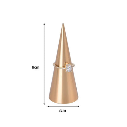 Tapered Metal Ring Display Holder Earrings Rack Display Stand Jewelry Shooting Props Stud Earrings Stands Jim Display