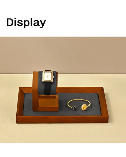 Luxury watch display stand, solid wood watch counter, window watch display, watch display props Jim Display