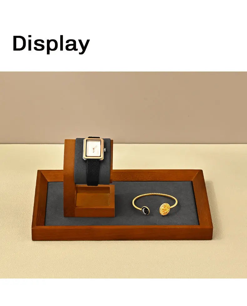 Luxury watch display stand, solid wood watch counter, window watch display, watch display props Jim Display