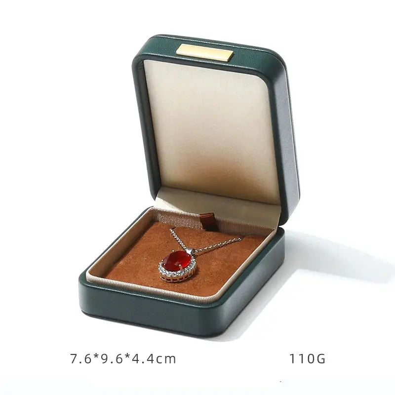 Light luxury Jewelry box high-end export suede inner bracelet bracelet necklace ring box high-end Jim Display