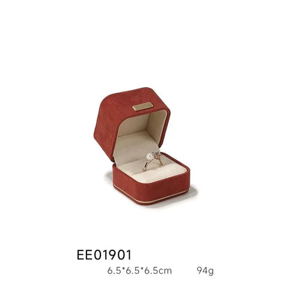 Light Luxury Jewelry Box in Premium Quality Suede, Various Colours Available Jim Display