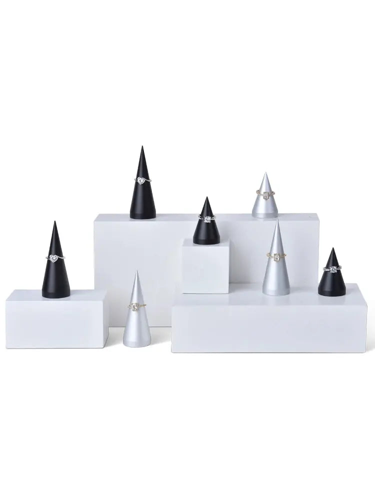 Tapered Metal Ring Display Holder Earrings Rack Display Stand Jewelry Shooting Props Stud Earrings Stands Jim Display
