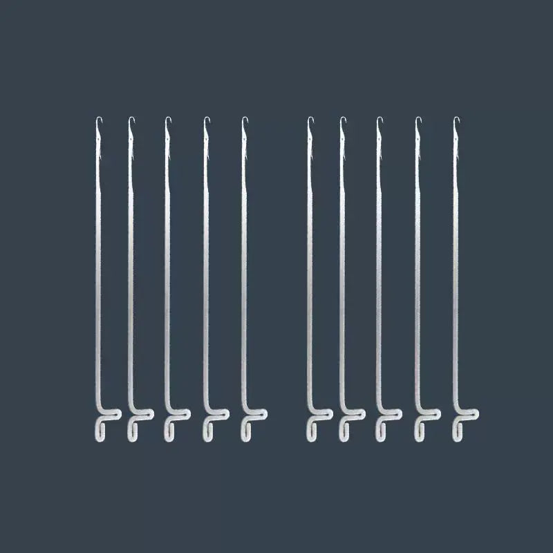 Cultural play beading tool, tee crochet needle, ultra-fine hook needle, bead string, lead string, fine hole, cultural play beaded fine needle Jim Display