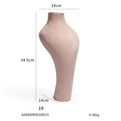 Pink Window Display Props, Metal Jewelry, Necklace Display Shelf, Neck Jewelry Display Props Jim Display