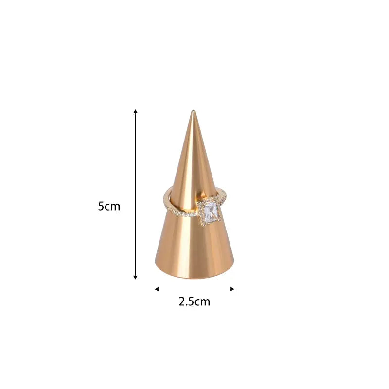 Tapered Metal Ring Display Holder Earrings Rack Display Stand Jewelry Shooting Props Stud Earrings Stands Jim Display