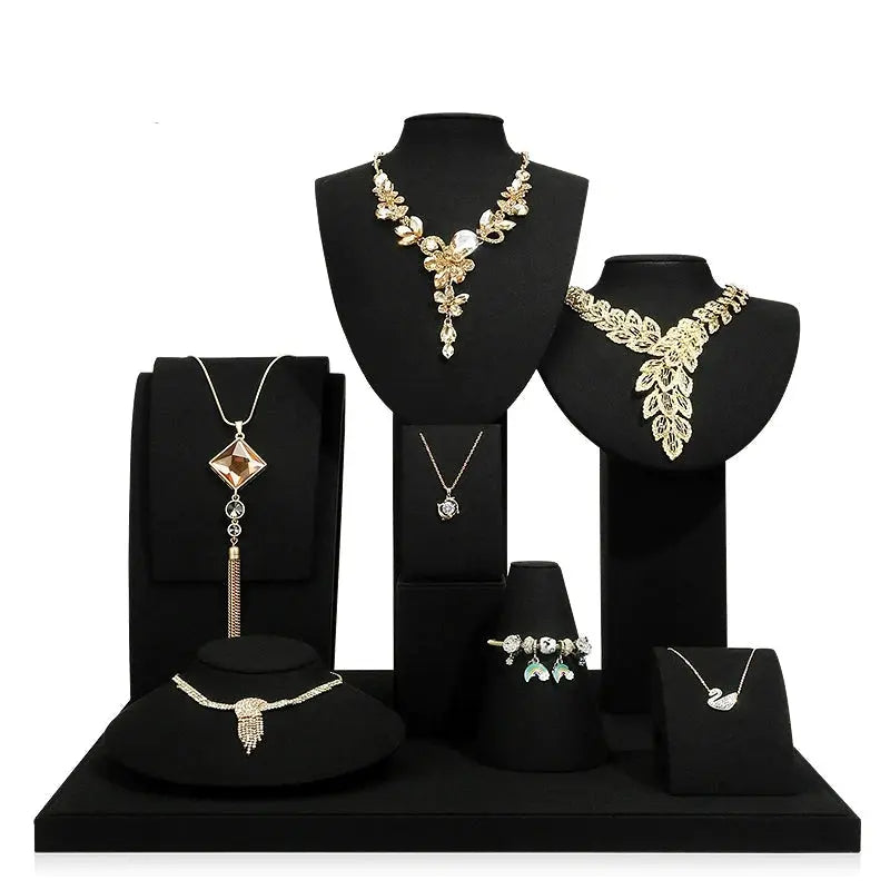 Jewelry display shelf, high-end model suit, necklace, earrings, shelf, window display props Jim Display