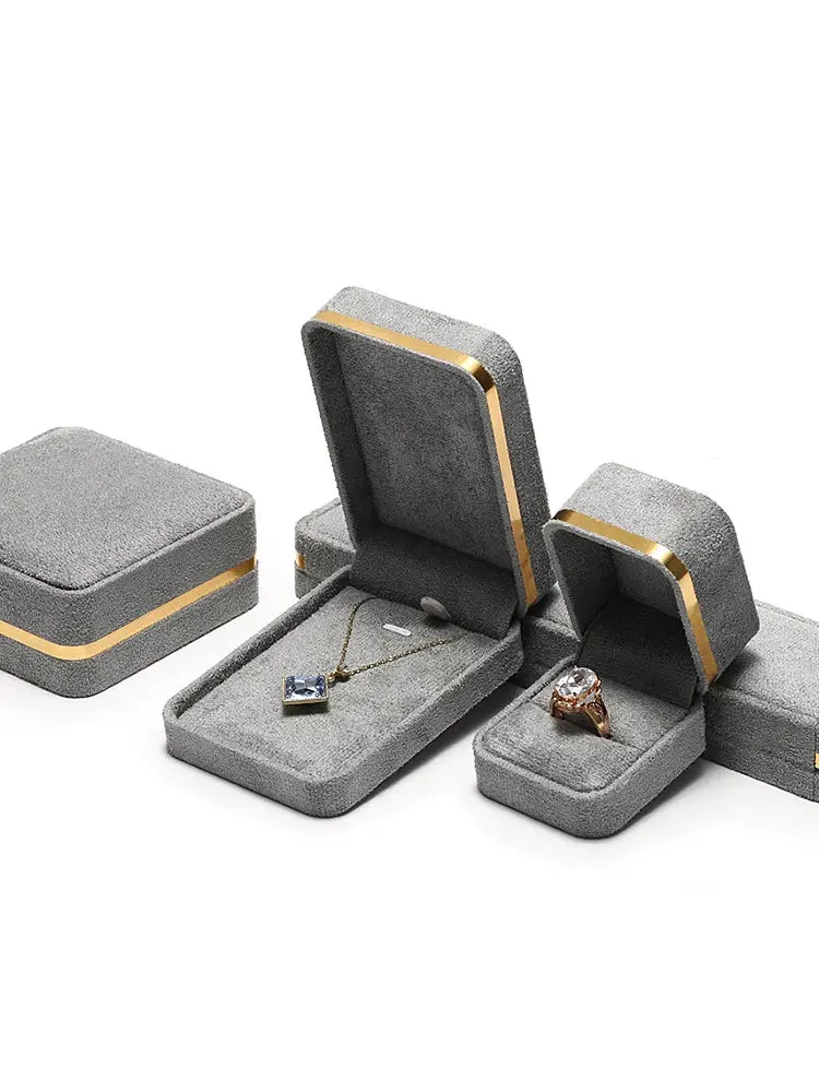Light Luxury Jet Black Ring Box, Small Fine Jewelry Box, Necklace, Bracelet Jewelry Packaging Box, Gift Box Jim Display