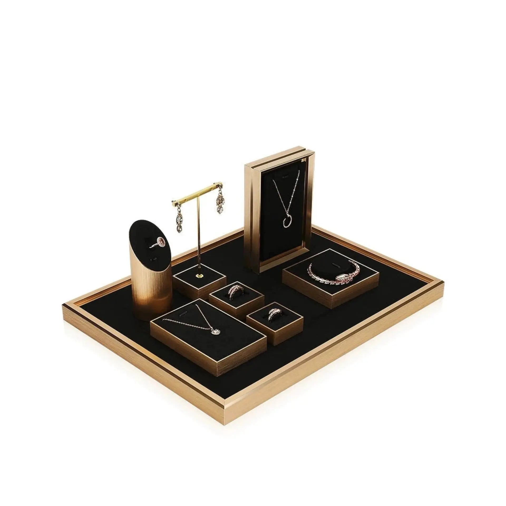Jewellery display display tray props, rings, pendants, bracelets, earrings, display shelves, jewelry shooting props Jim Display