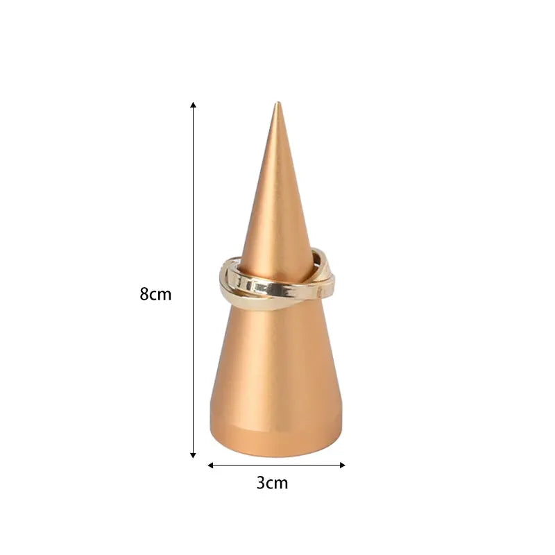 Tapered Metal Ring Display Holder Earrings Rack Display Stand Jewelry Shooting Props Stud Earrings Stands Jim Display