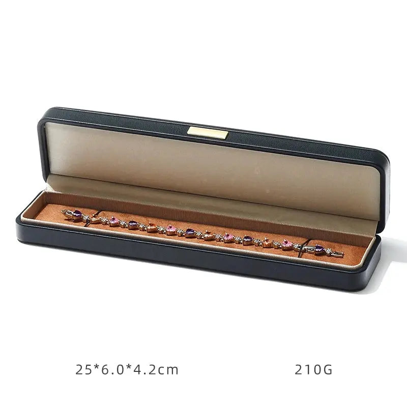 Light luxury Jewelry box high-end export suede inner bracelet bracelet necklace ring box high-end Jim Display