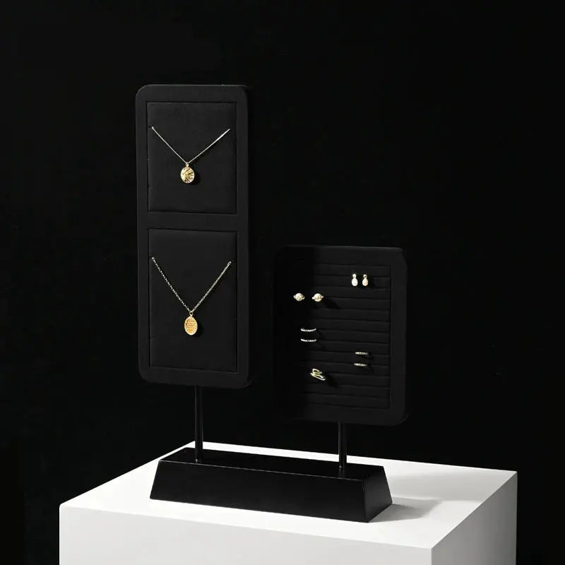 High Grade Jewelry Display Props Premium Black Ring Earrings Necklace Jewelry Display Stand Jim Display