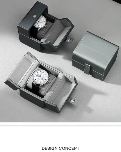 Watch box PU leather portable folio watch storage box watch box watch box travel case watch packaging box Jim Display