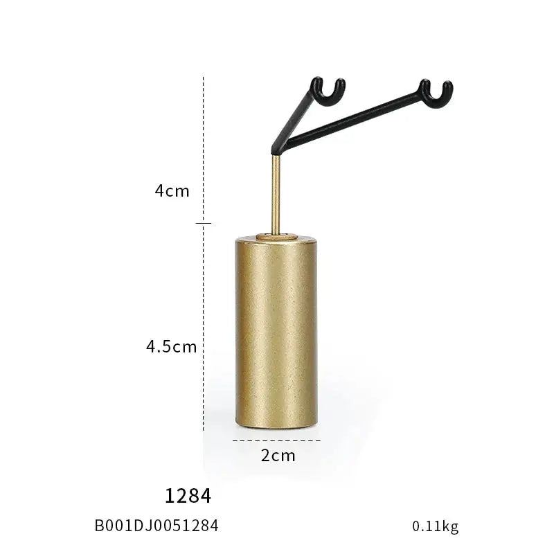 Earrings Display Stand, Ring Display Props, High-grade Metal Drop Earrings, Ring Jewelry Stands, Stud Earrings, Window Display Jim Display