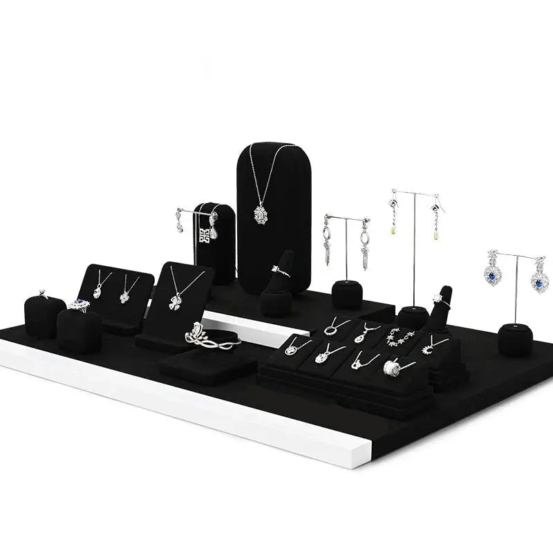 High-end jewelry display racks, earrings, rings, counters, window ornaments, jewelry display props Jim Display