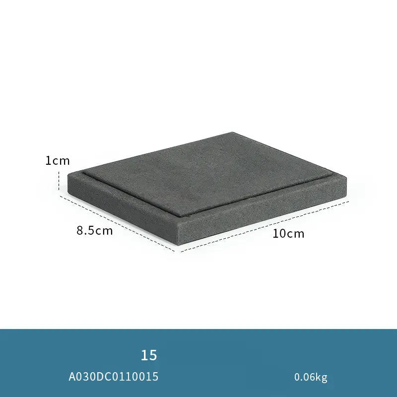 Gray microfiber jewellery display props, necklaces, pendants, earrings, rings, jewelry displays, jewelry display jewelry display shelves Jim Display