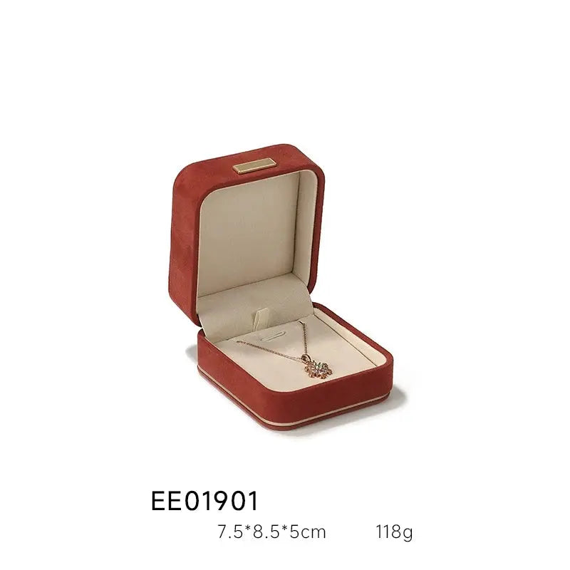 Light Luxury Jewelry Box in Premium Quality Suede, Various Colours Available Jim Display